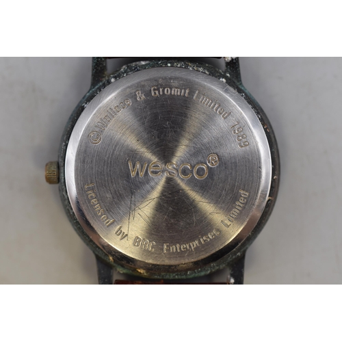 80 - Wesco Limited Edition Wallace & Gromit Wrist Watch (Working)