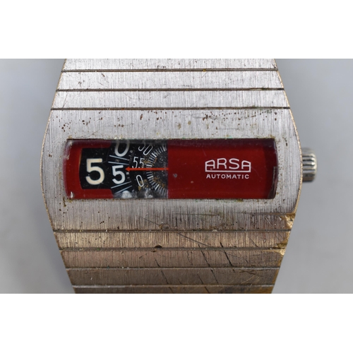 83 - ARSA Automatic Jump Hour Gents Watch (Working)