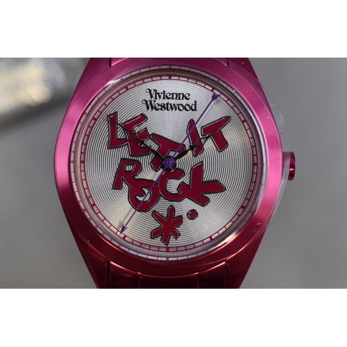 99 - New Vivienne Westwood Let it Rock Wrist Watch with Tag (Working)