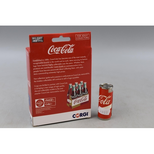 109 - Coca Cola Lot to Include Boxed Die-Cast Model Bi-Plane and Cigarette Lighter ( not Working )