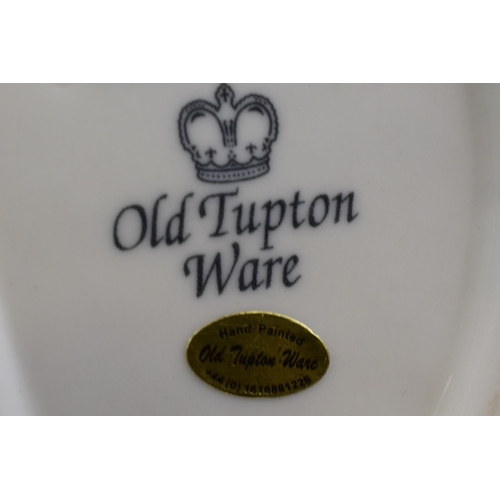 261 - Two Pieces of Old Tupton Ware. Includes Floral Vase and Girl Pulling a Wheelbarrow (AF). Largest App... 