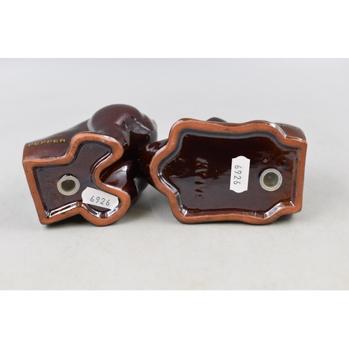 258 - Mid Century Dog themed Salt & Pepper Set