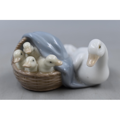 262 - Lladro Mother Goose and Young Small Ornament (Approx. 4”)