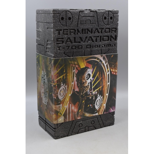 120 - Hot Toys Terminator Salvation 1/6 Scale T-700 Terminator Factory Diorama with Original Packaging