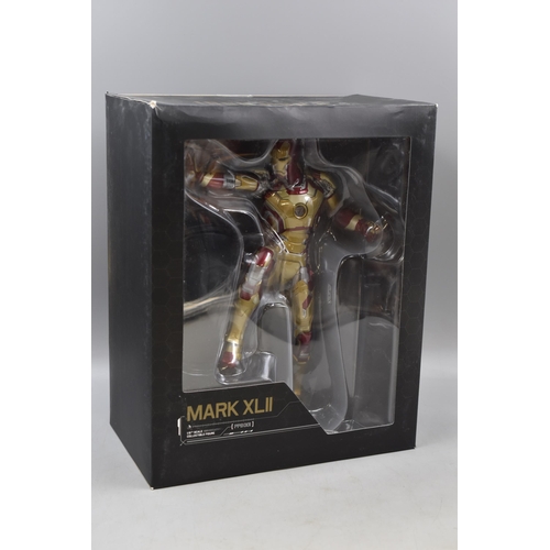 126 - Hot Toys Iron Man 3 MARK XLII 1/6 Scale Collectible Figure with Original Packaging (As Found, Untest... 