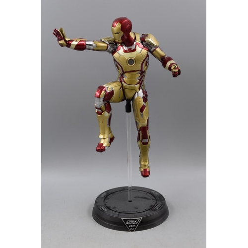 126 - Hot Toys Iron Man 3 MARK XLII 1/6 Scale Collectible Figure with Original Packaging (As Found, Untest... 