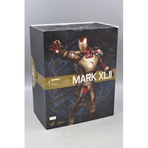 126 - Hot Toys Iron Man 3 MARK XLII 1/6 Scale Collectible Figure with Original Packaging (As Found, Untest... 