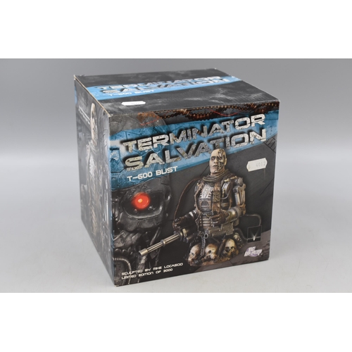 127 - DC Unlimited Terminator Salvation T-600 Bust with Original Packaging Limited Edition of 3000