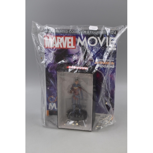 134 - Sealed Marvel Movie Collection Magazine (N0 124 ) Complete with Boxed Figure from Avengers Endgame