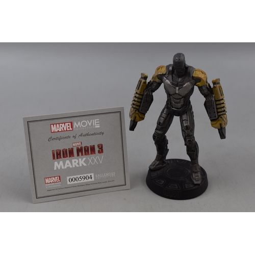 135 - Boxed Marvel Iron Man 3 Mark XXV Statue with Certificate of Authenticity