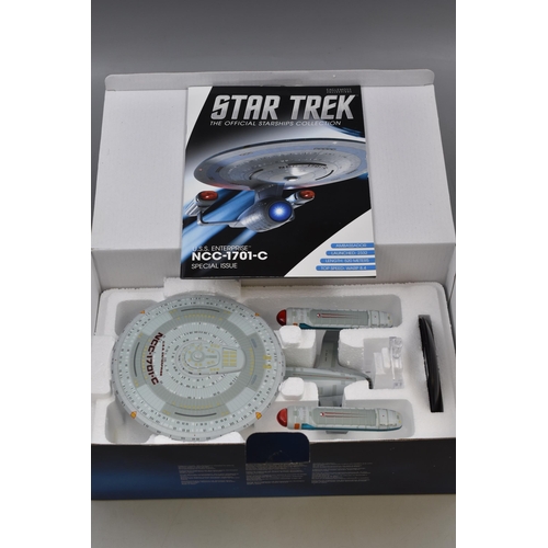 149 - Eaglemoss XL Star Trek U.S.S. Enterprise NCC-1701-C with Die-Cast Base and Original Packaging