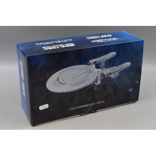 149 - Eaglemoss XL Star Trek U.S.S. Enterprise NCC-1701-C with Die-Cast Base and Original Packaging