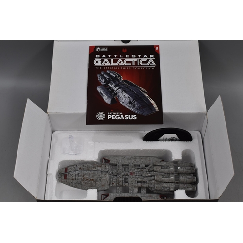 151 - Eaglemoss Hero Collector Battlestar Galactica 'Battlestar Pegasus' with Die-Cast Base and Original P... 