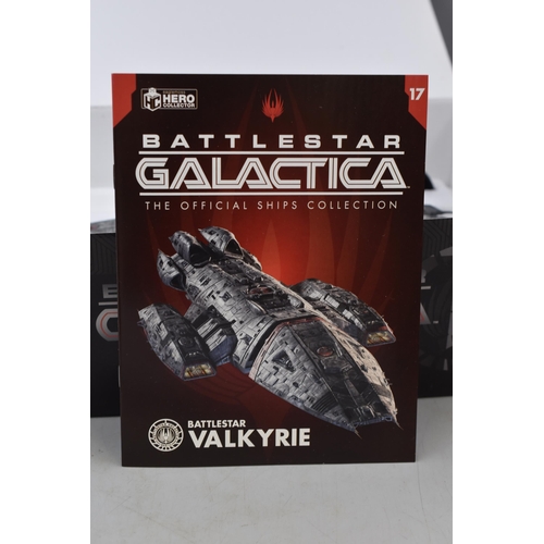 152 - Eaglemoss Hero Collector Battlestar Galactica 'Battlestar Valkyrie' with Die-Cast Base and Original ... 