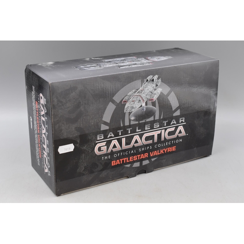 152 - Eaglemoss Hero Collector Battlestar Galactica 'Battlestar Valkyrie' with Die-Cast Base and Original ... 