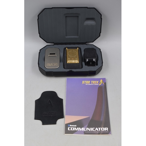 157 - The Wand Company Star Trek The Original Series Bluetooth Communicator with Original Packaging Contai... 