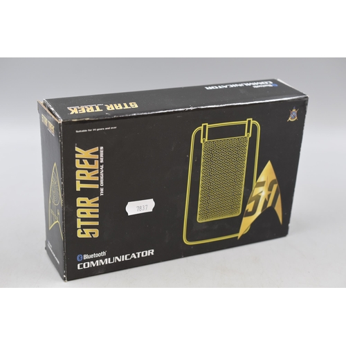 157 - The Wand Company Star Trek The Original Series Bluetooth Communicator with Original Packaging Contai... 