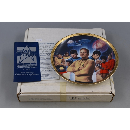 158 - Official Star Trek 25th Anniversary Commemorative Plate by Thomas Blackshear II