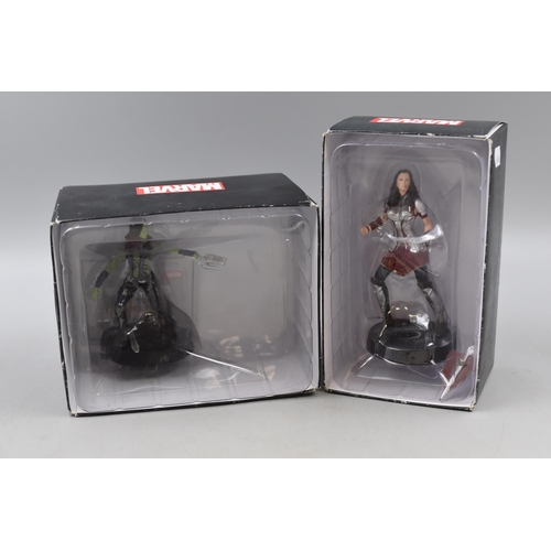 159 - Two Boxed a/f Marvel Statues to include Sif with No COA and Gamora with Certificate of Authenticity