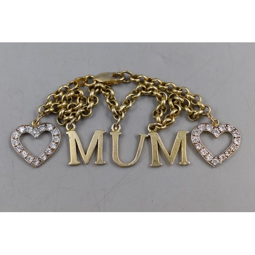 7 - Silver 925 MUM Bracelet Complete with Presentation Box