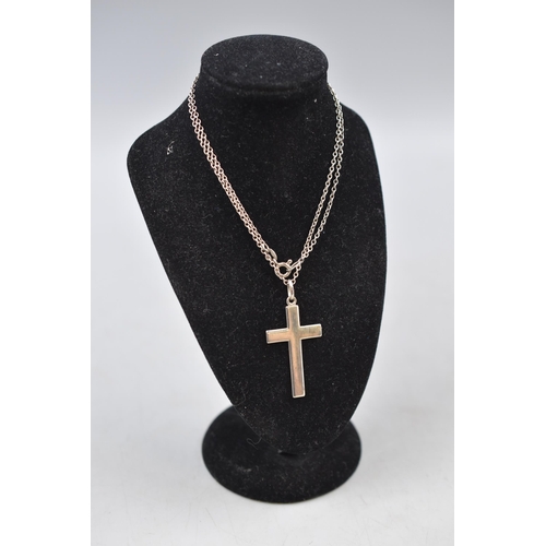 10 - Silver 925 Crucifix pendant on Silver 925 Chain 1.5