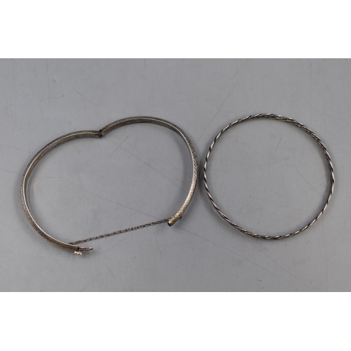 30 - Two Silver 925 Bangles