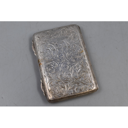 32 - A Hallmarked Birmingham Silver Samuel M Levi Card Case with pencil, Circa 1902