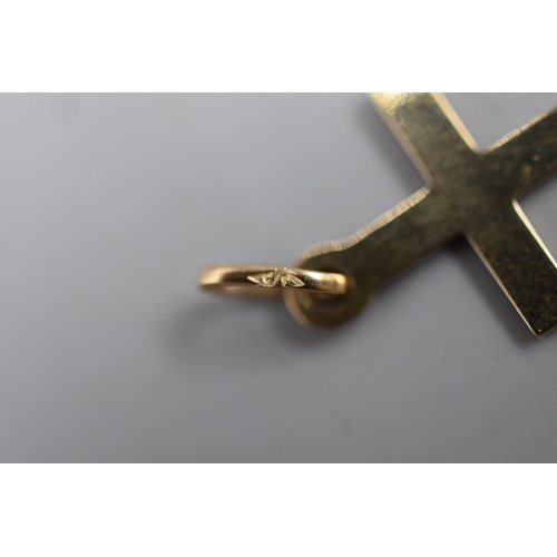 41A - Gold 375 (9ct) Cross Pendant