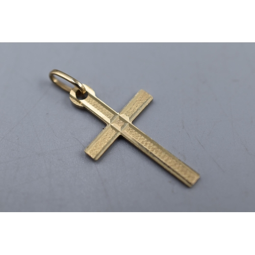 41A - Gold 375 (9ct) Cross Pendant