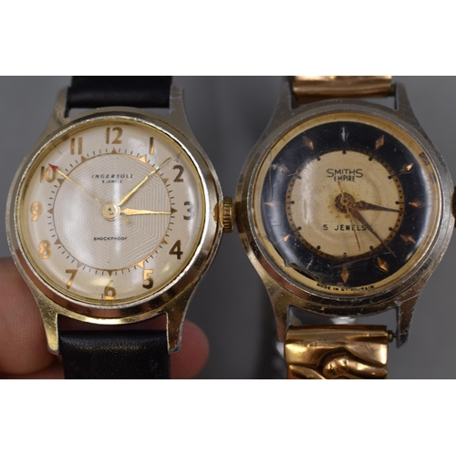 79 - Smiths Empire and Ingersoll 5 jewel Mechanical Watches (Both Working) a/f