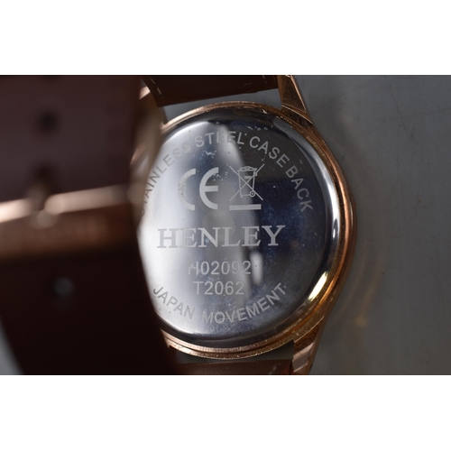 82 - Henley Quartz Watch in Original Box (Working)