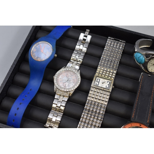 91 - Selection of 7 Watches including Ice, GT, Sole and More