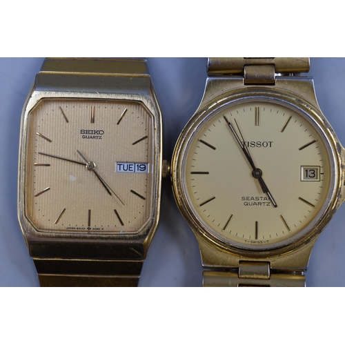 92 - Gent's Seiko and Tissot Quartz Watches (Both Working)