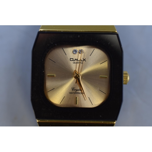 94 - OMAX Quartz Crystal Watch (Working)