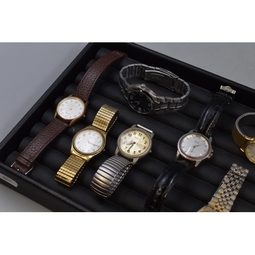 107 - Selection of 9 Gents Wristwatches including Sekonda, Terrain, Citron and More together with a Select... 