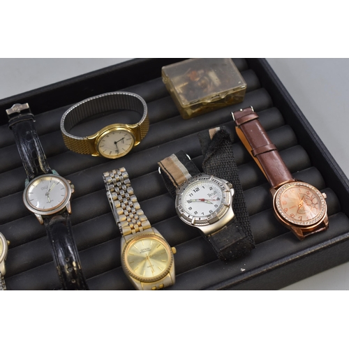 107 - Selection of 9 Gents Wristwatches including Sekonda, Terrain, Citron and More together with a Select... 