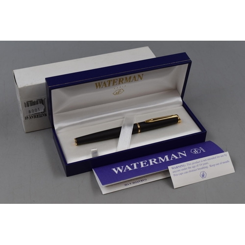 185 - Waterman Paris Fountain Pen Complete in Box with Cartridges