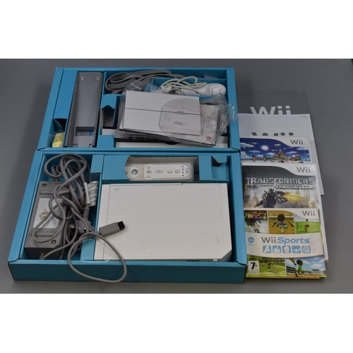 562 - A Nintendo Wii Sports Resort Pak. Includes Nintendo Wii Console, Controller (Would Need Motion Plus ... 