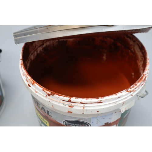 637 - Two Tubs of Ronseal Once Coat Fence Life in Red Cedar (6Ltr & 9Ltr)