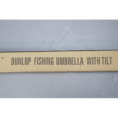 643 - Boxed New Dunlop Fishing Umbrella With Tilt. Stock Image May Not Represent Final Product