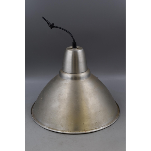 683 - Industrial Vintage Aluminium Ceiling Light (14