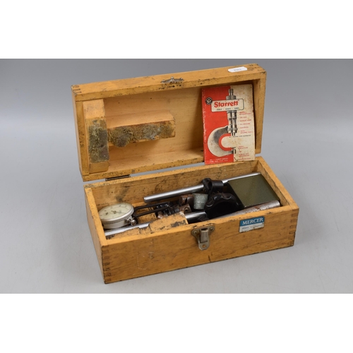 651 - Mercer Magnetic Base and Assorted Fittings in Wooden Case