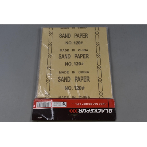 661 - Three Packs of Blackspur 10 Piece Sandpaper Sets