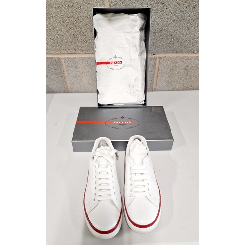 673 - Pair of Prada Size 6 Trainers. Boxed Used.