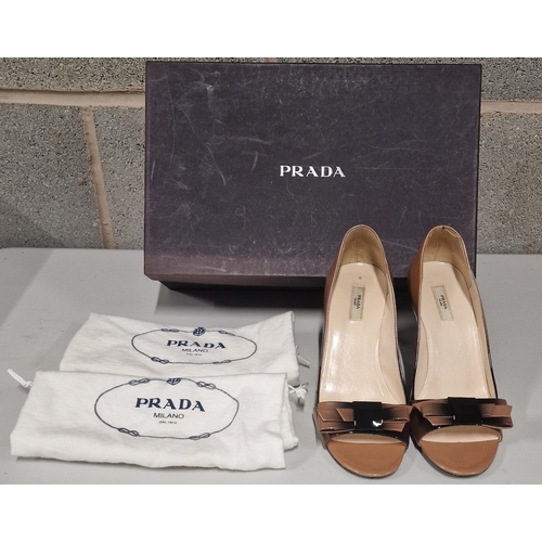 675 - Boxed Pair of Ladies Prada Shoes. Size 3