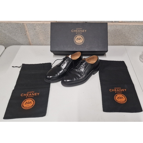 676 - Boxed Pair of Size 6 Joseph Cheaney Shoes with individual velvet shoe bags.