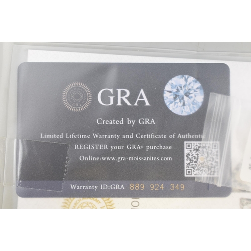 17 - A 1ct Moissanite Diamond, With Certificate of Authenticity