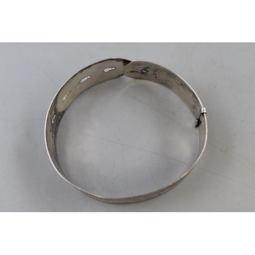 19 - Charles Horner Hallmarked Silver Etched Bangle