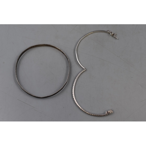 21 - Two Silver 925 Bangles