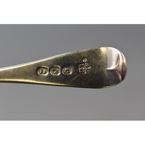 38 - Georgian Hallmarked Sterling Silver Tea Spoon